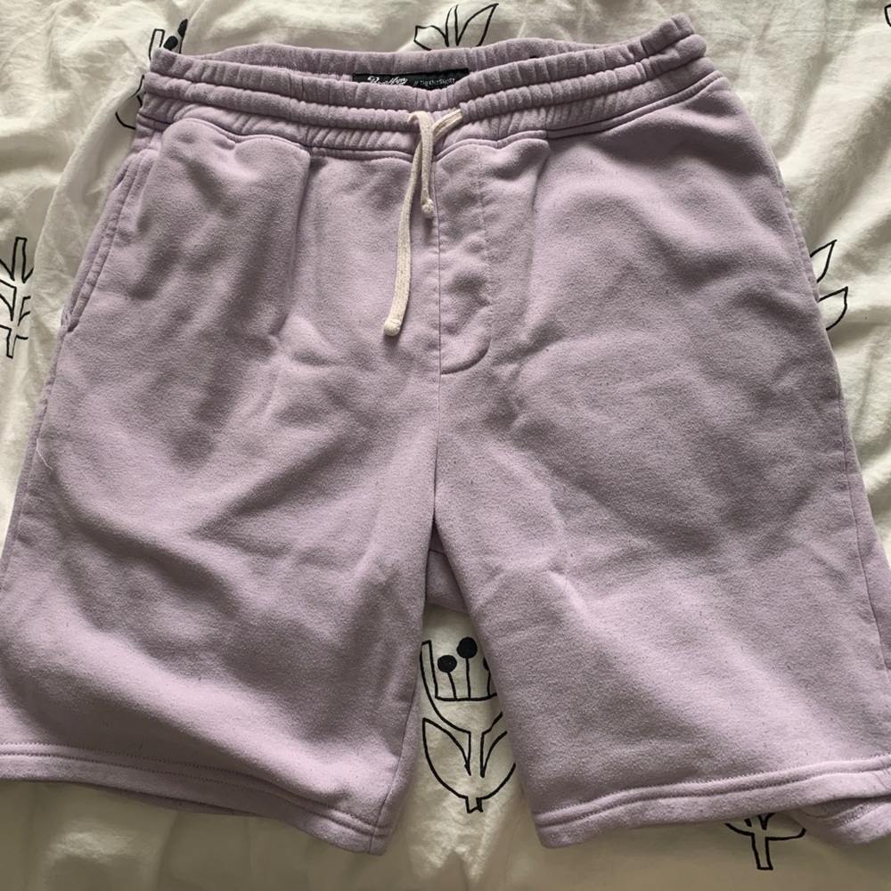 lavender drawstring shorts
